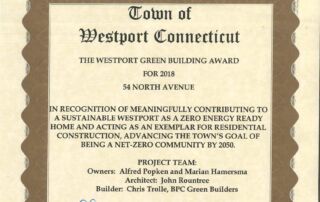 Westport green award crpd