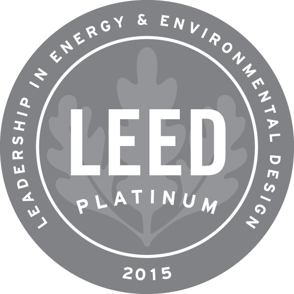 LEED Platinum 2015 badge