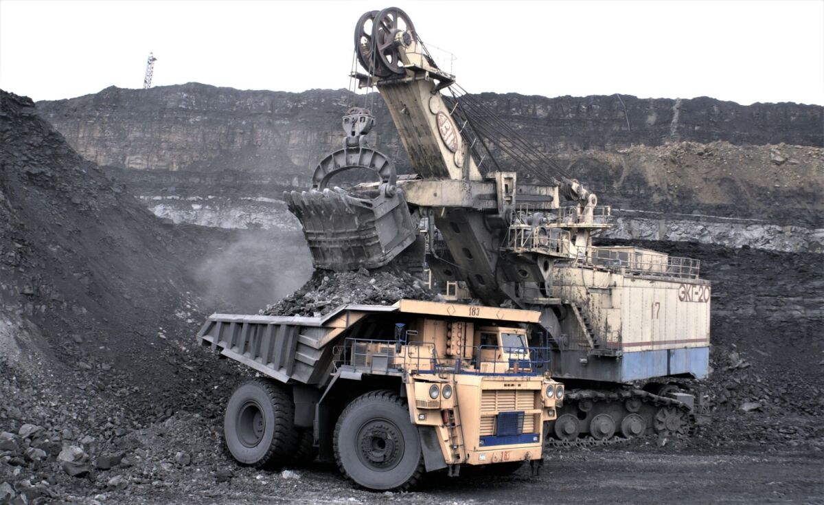 open pit coal mine